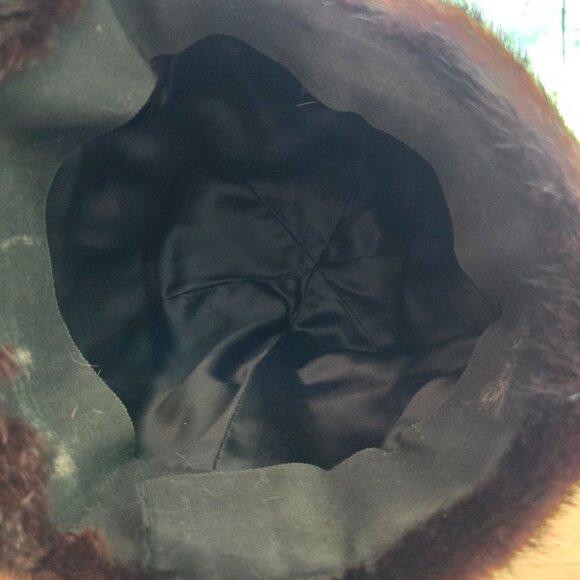 Vintage Black Fur Toque - Picture 6 of 7